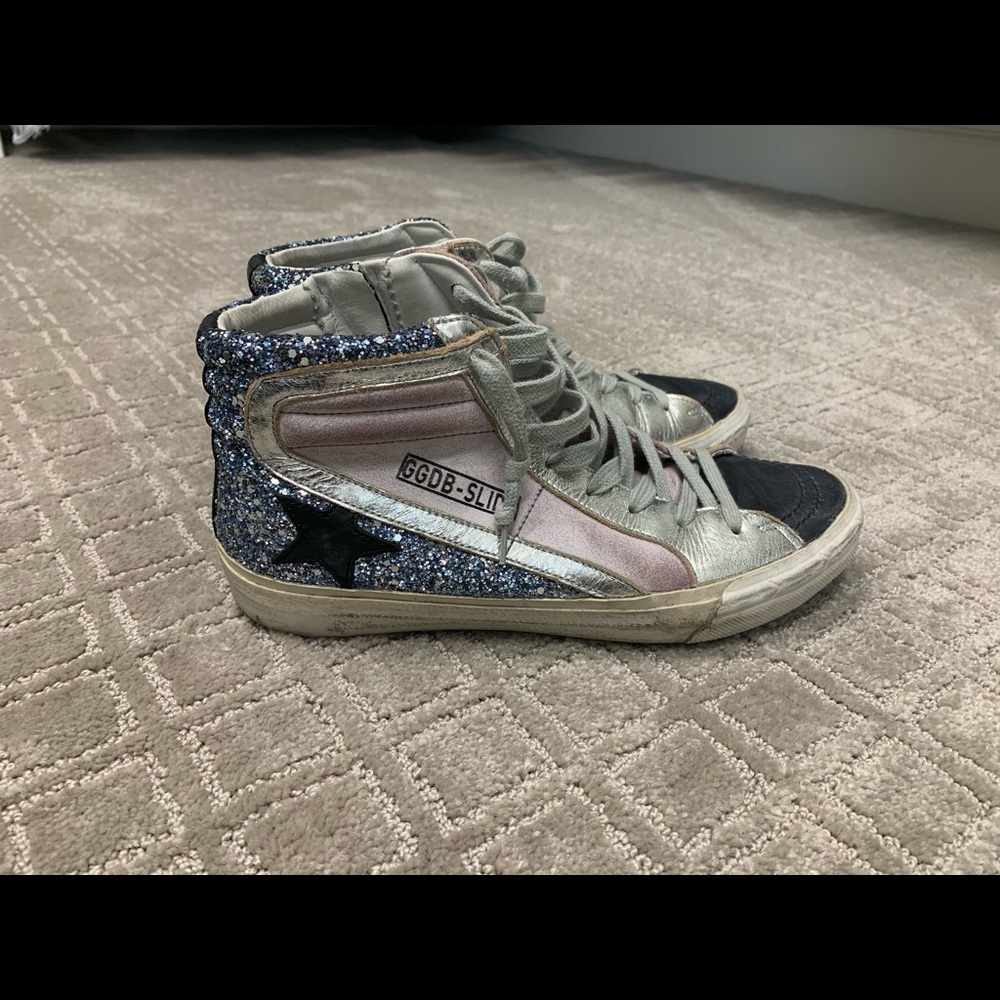 Golden Goose Slide High-Top Sneakers Sz 38